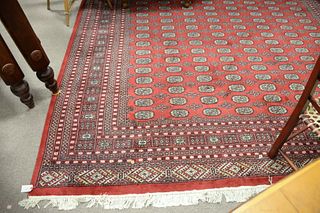 Room size Bokara Oriental carpet, 9' 5" x 12".
