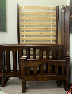 Stain pine bunk beds.