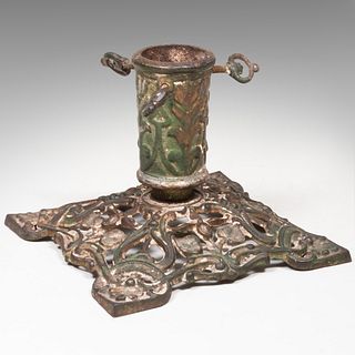 German Painted Iron Christmas Tree Stand, Late 19th/Early 20th Century