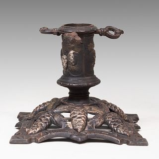 German Painted Iron Christmas Tree Stand, Late 19th/Early 20th Century