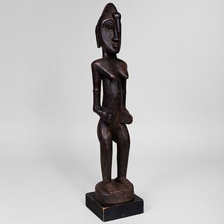 African Female Standing Figure, Probably Ivory Coast