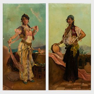 Maria Coppa Oliver (b. 1962): Gypsy Dancers: A Pair