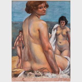Charles Kvapil (1884 - 1957): Three Nudes