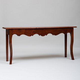 Louis XV Style Provincial Fruitwood Console Table