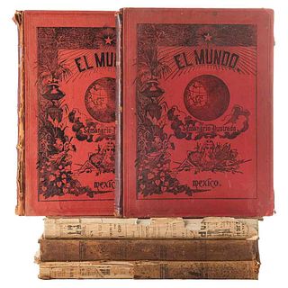 Reyes Spíndola, Rafael. El Mundo. Semanario Ilustrado. México, 1897 - 1899. Piezas: 5.