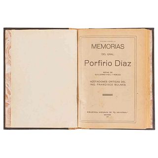 Vigil y Robles, Guillermo. Rectificaciones y Aclaraciones a las Memorias del Gral. Porfirio Díaz. México, 1922.