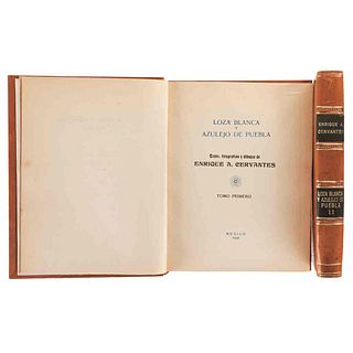 Cervantes, Enrique A. Loza Blanca y Azulejo de Puebla. México: Por el Autor, 1939. Piezas: 2.