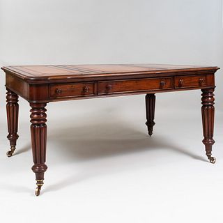 Victorian Style Mahogany Writing Table