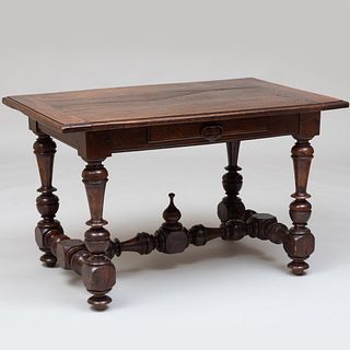 Belgian Baroque Style Walnut Table