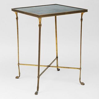 Directoire Style Gilt-Metal and Marble Side Table