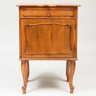 Continental Fruitwood Side Cabinet