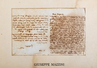 Mazzini, Giuseppe - Autographed letter signed