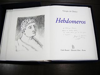 de Chirico, Giorgio - Hebdomeros [and other editions with a dedication to Clerici]