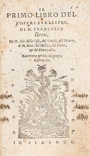 Berni, Francesco - The first book of the Burlesque Opera