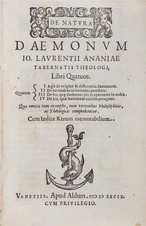 Anania, Giovanni Lorenzo d' - De natura daemonum libri quatuor [...] cum index rerum memorabilium