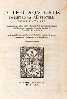 Tommaso d'Aquino - In Meteora Aristotelis commentary. Cum triplici textus interpretatione, antiqua videlicet
