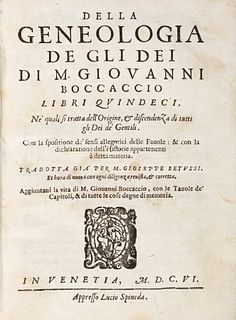 Boccaccio, Giovanni - Of the geneology of the Gods