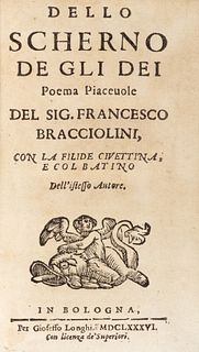 Bracciolini, Giovanni Francesco - Of the mockery of the gods, a pleasant [...] poem with Filide civettina and Batino by the same author