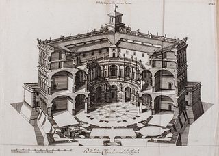 Falda, Giovan Battista - von Sandrart, Johann Jacob - Palaty Caprarolae internal form; Palaty Caprarolae externa form