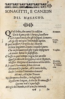 Maganza, Giovanni Battista - De le rime by Magagno, Menone and Begotto. In the rustic Paduan language. The first part [second, third and fourth]