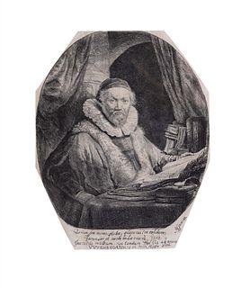 Rembrandt Harmensz, van Rijn - Portrait of Johannes Uytenbogaert
