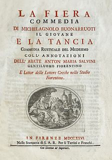 Buonarroti, Michelangelo - The proud comedy ... And the Tancia rustic comedy