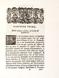 Belloni, Girolamo - Of Commerce