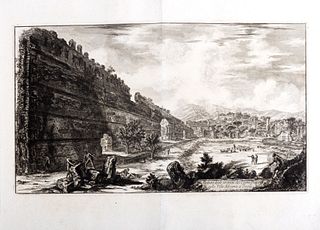 Piranesi, Giovanni Battista - View of the remains of two Tricliniums that belonged to Nero's Golden House, mistakenly taken for the Temples of the Sun