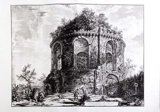 Piranesi, Giovanni Battista - View of the Tempio della Tosse on via Tiburtina, one mile near Tivoli