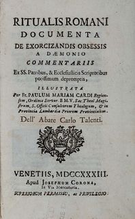 Cardi, Paolo Maria - Ritualis romani documenta de exorcizandis obsessis a daemonio commentariis [...]
