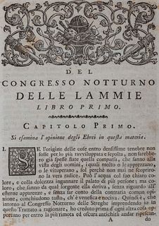 Tartarotti, Girolamo - Of the nocturnal congress of lammie [...]