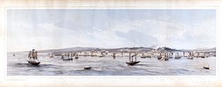 Cuvillier, Adrien - Jacottet, Jean - Panorama of the city of Trieste with the new buildings of the railway
