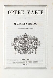 Manzoni, Alessandro - Various works