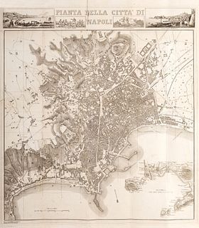 New map of Naples with indicator