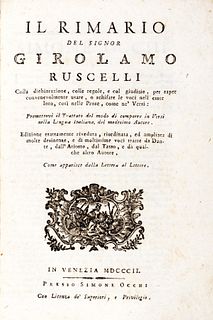 Ruscelli, Girolamo - The Rimario