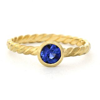 Sapphire Stack Twist Ring