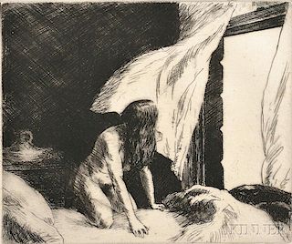 Edward Hopper (American, 1882-1967)      Evening Wind