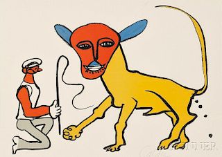 Alexander Calder (American, 1898-1976)      Untitled (Lion Tamer).