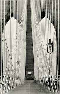 Alfred Eisenstaedt (American, 1898-1995)      Brooklyn Bridge #9