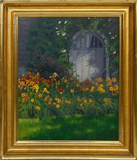 Leesa Hoffman Oil on Canvas "Daffodil Garden"