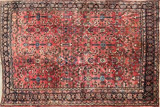 Vintage Hand Woven Sarouk Carpet