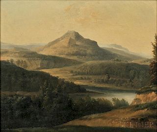 Jean-Joseph-Xavier Bidauld (French, 1758-1846)      Landscape with River and Mountain