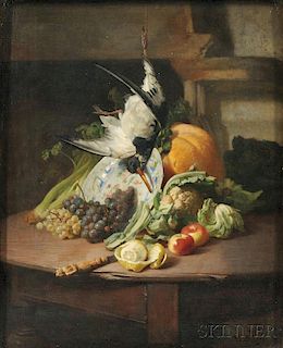 David De Noter (Belgian, 1818-1892)      A Kitchen Still Life