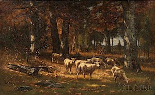 Carleton Wiggins (American, 1848-1932)      American Forest in October