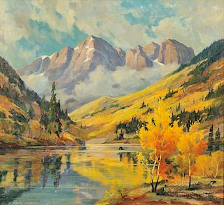 Carl Hoerman (American, 1885-1955)      Maroon Lake, Colorado