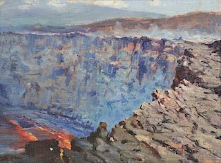 David Howard Hitchcock (American, 1861-1943)      View of Kilauea Volcano, Hawaii