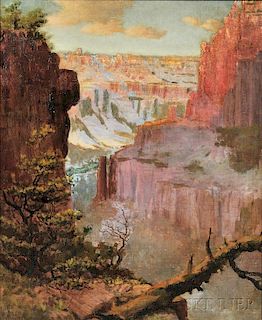 Louis Akin (American, 1868-1913)      Grand Canyon