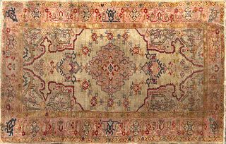 Vintage Hand Woven Turkish Oushak Carpet