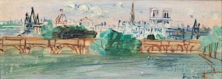 Jean Dufy (French, 1888-1964)      Paris, Le Pont-Neuf