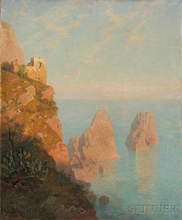 William S. Haseltine (American, 1835-1900)      Coast of Capri
